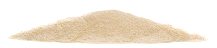 Banánový prášek sladký - z boku